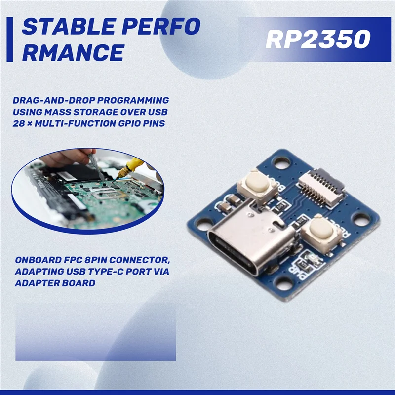 Carte de développement de microcontrôleur RP2350, pour Raspberry Pi Pico 2-N35R