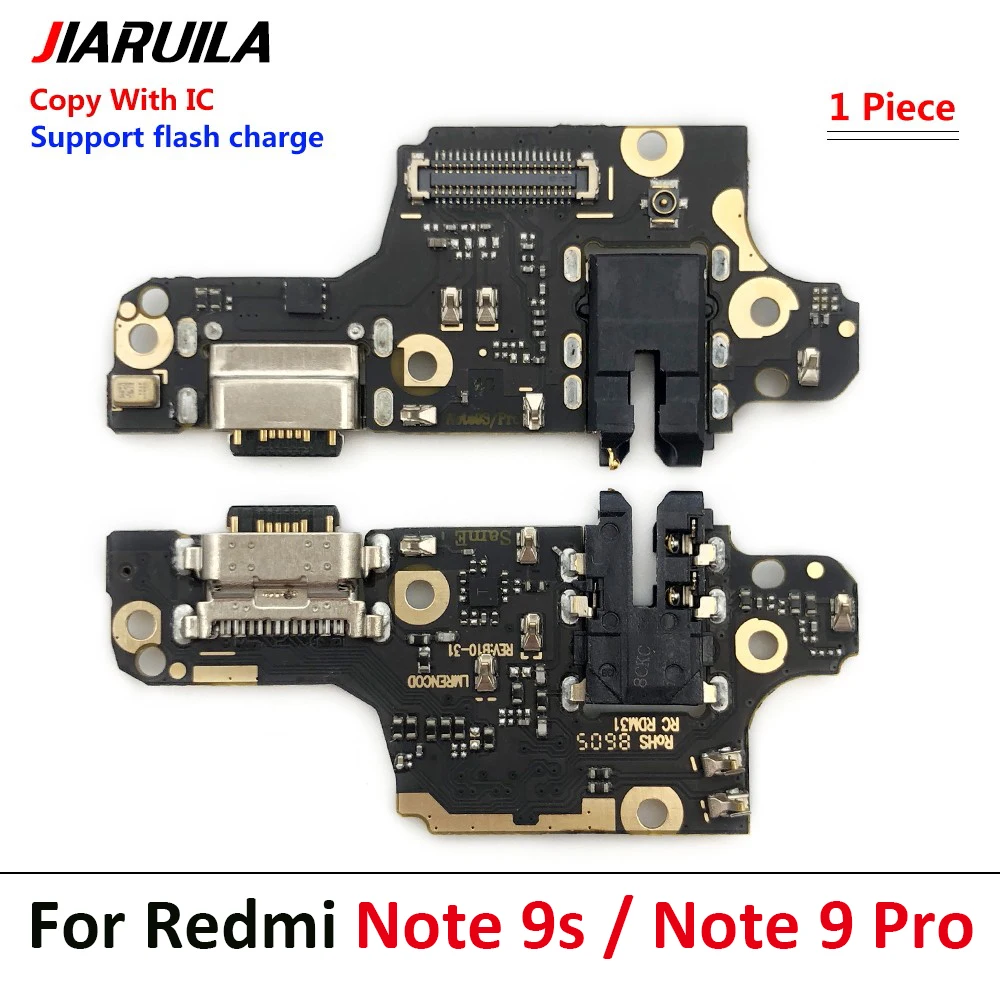 10Pcs，USB Micro Charger Charging Port Dock Connector Board Flex Cable For Xiaomi Redmi A1 K30 4G 5G Note 8 9 Pro 8T 9S 9A 9C 9T