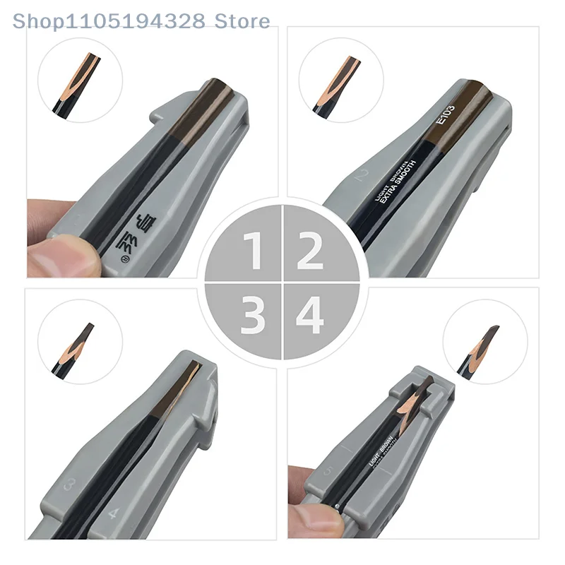 [MP] Sacapuntas de lápiz de cejas de madera Sacapuntas de lápiz de cejas Sacapuntas para principiantes Machete Ayuda para lápiz de cejas de madera