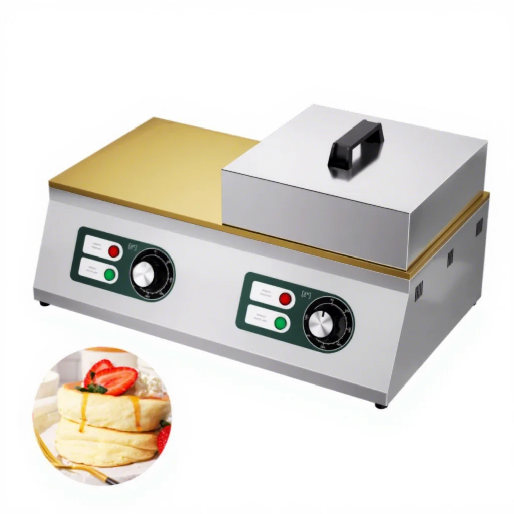 

2600W Stainless Steel Souffle Grill Maker Commercial Souffle Machine Japanese Souffle Pancake Maker for Snack Bar