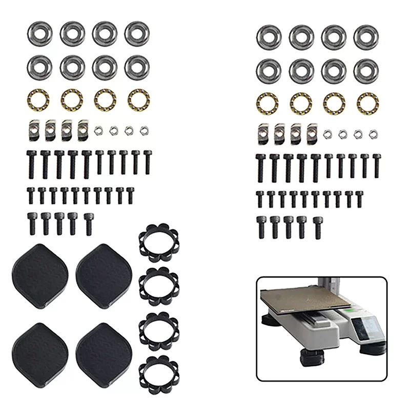 

For HULA Anti-Vibration Feet For Bambu Lab P1P P1S For HULA Self-Aligning Feet For Creality K1 K1C K1 Max Legs 3D Printer Parts
