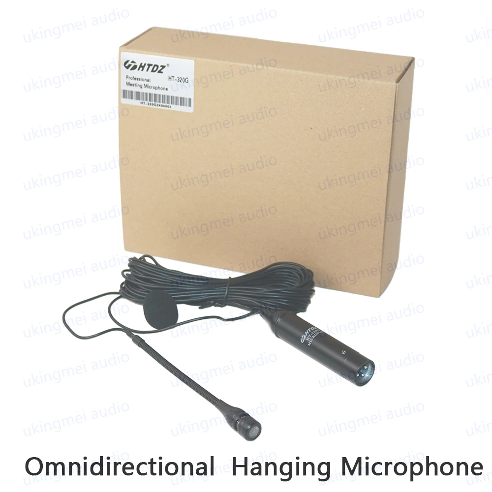 Cardioïde overhead hangende condensatormicrofoon voor koorpodium Drama Conferentie Lezing Toespraak Plafondarray Bedrade microfoon