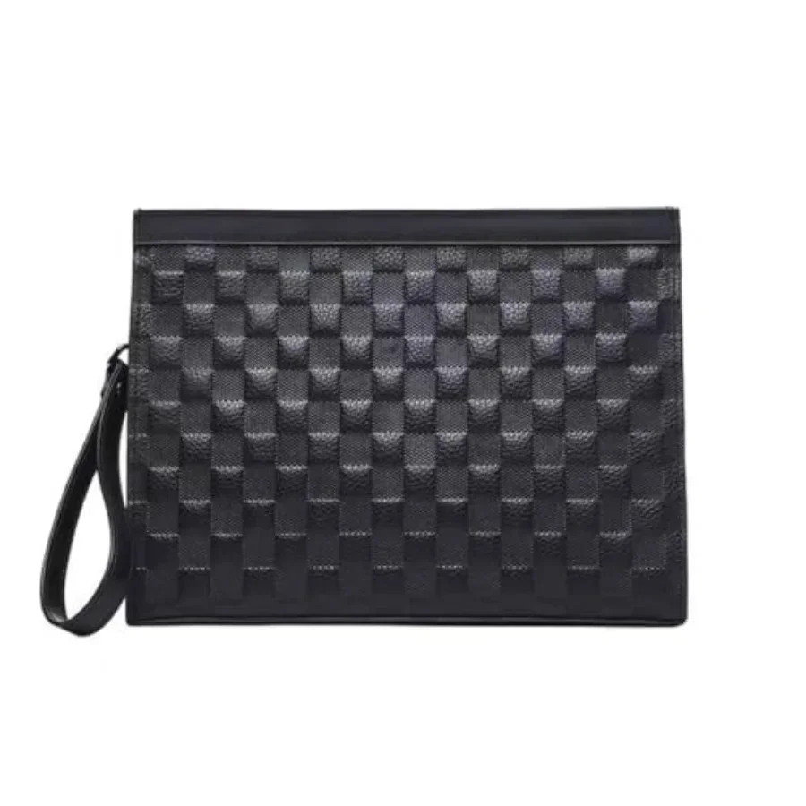 

Designer Wristlet Clutch Purse for Men, Womens Large Capacity Business Travel Leather Phone Holder with Zip