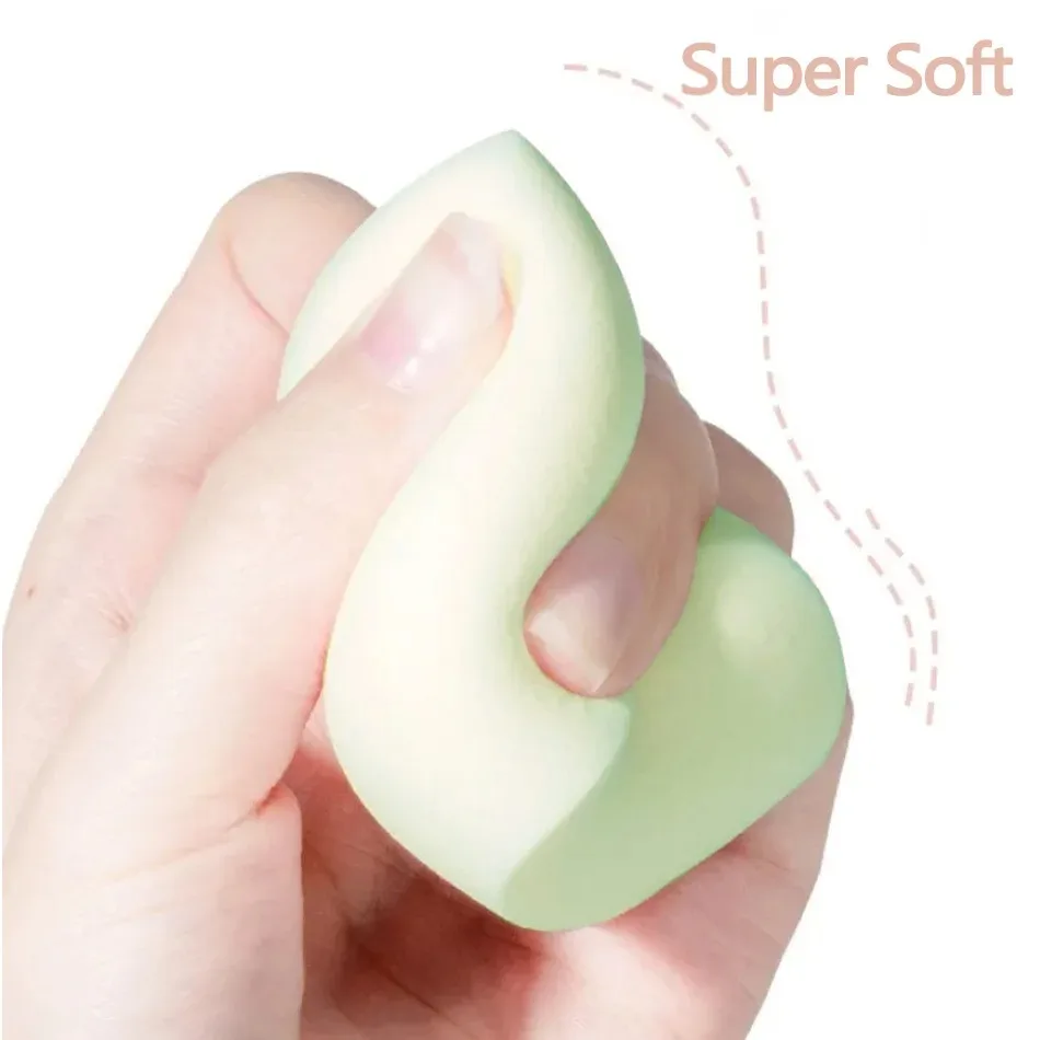 3 conjuntos de esponjas cosméticas, ovo cosmético, seco e úmido, esponja cosmética para base líquida, pó de mel e maquiagem de base
