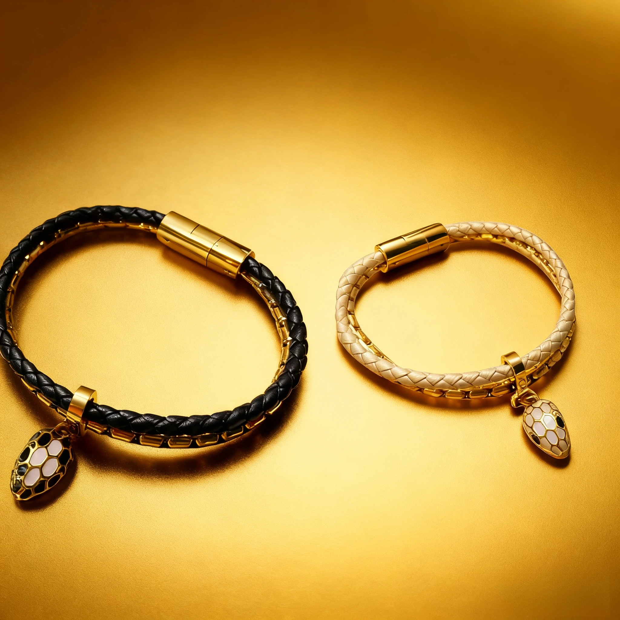 

Модный дизайн ювелирных изделий 2025 года, нишевый плетеный браслет со змеиным узором и чистым модным браслетом-подвеской в виде головы змеи