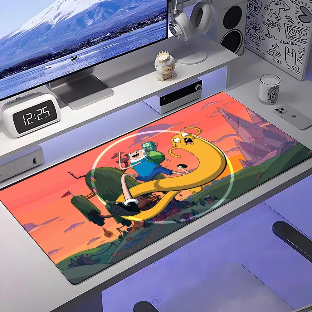 

Cartoon A-Adventure T-Time Mouse Pad Large Anti-Slip Rubber Gaming MousePad Durable Desk Pad Thick Seam Edge Suitable For Office