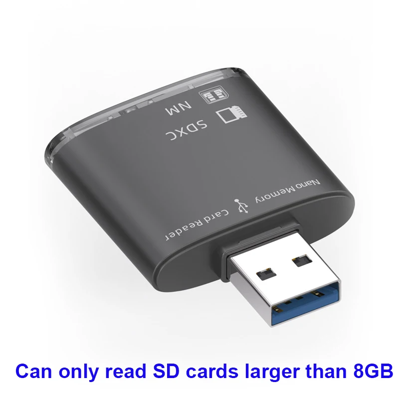 2 منفذ USB 3.0 قارئ بطاقات 8GB-128GB SD SDXC لهواوي NM نانو بطاقة الذاكرة الكتابة محول ذاكرة الكمبيوتر المحمول تمديد USB محول