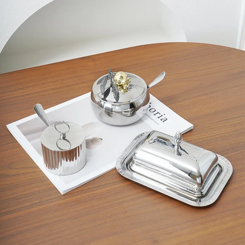 304 stainless steel pomegranate seasoning jar sugar jar