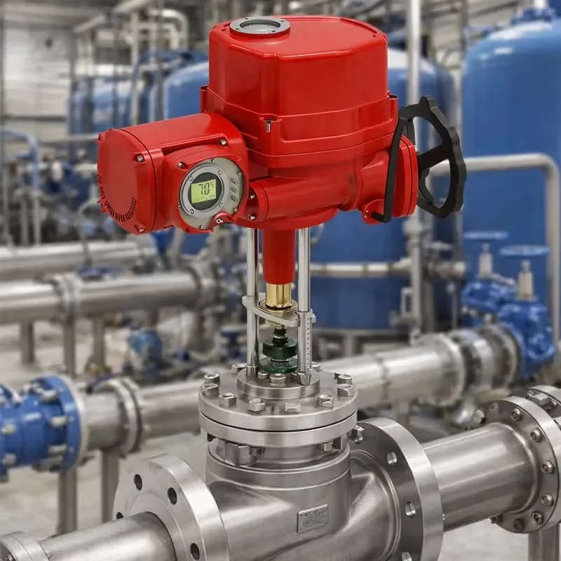 High-reliability electric actuator Modbus Profibus Hart communication, moisture-proof heater, terminal position indicator