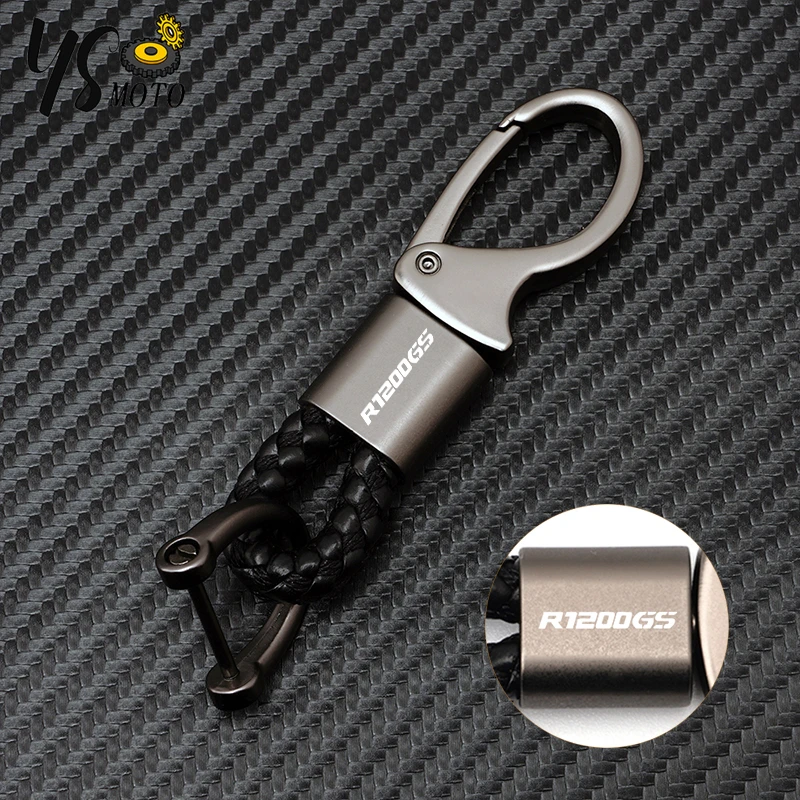 For BMW R1200GS R 1200 GS ADVENTURE GSA 2008-2012 2009 Motorcycle High Quality Accessories Braided Rope Keyring Metal Keychain