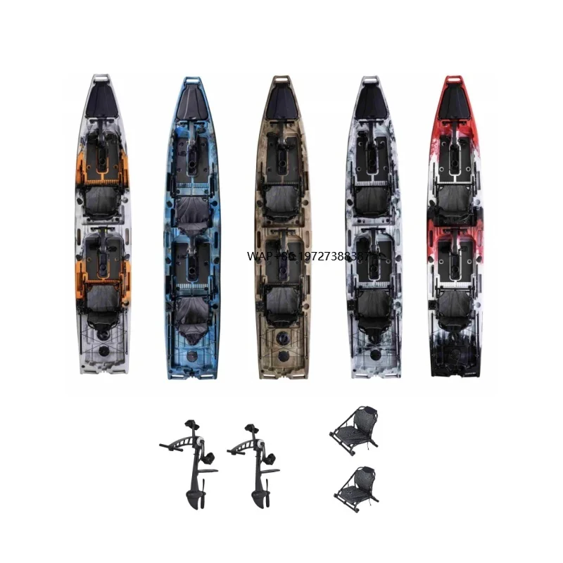 

2025 Factory Pedal Kayak for Two People Use for Fishing and Entertainment in Rivers and Lakes with HDPE