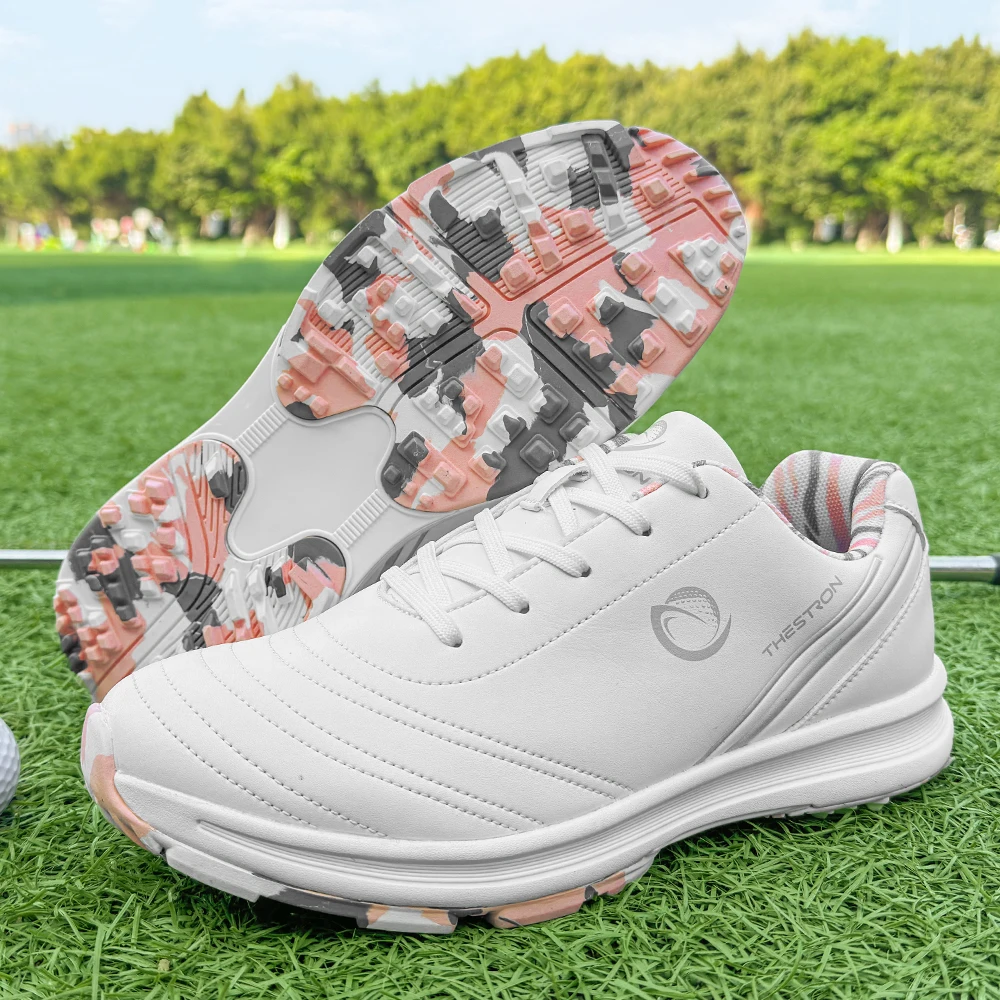 Arrival Women Mesh Breathable Golf Sneakers Spikeless Anti Slip Comfort Outdoor Professional Golfer Casual Footwear 36-43