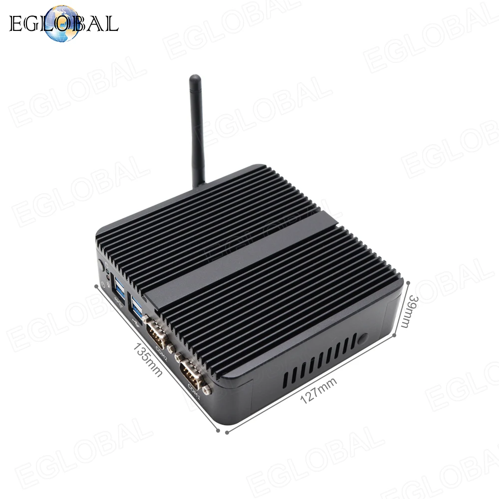 EGLOBAL-Mini PC Windows 11, Intel Celeron J4125/N4100, 8 Go RAM, 256 Go SSD, Intel UHD Graphicsfemale, 1000Mbps Ethernet, 2 x LAN, Ordinateur