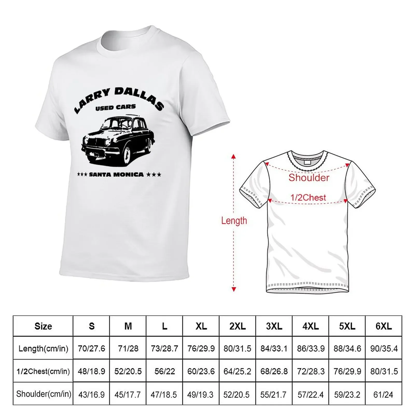 Larry Dallas Used Cars T-Shirt shirts graphic tee tees T-shirts for men cotton