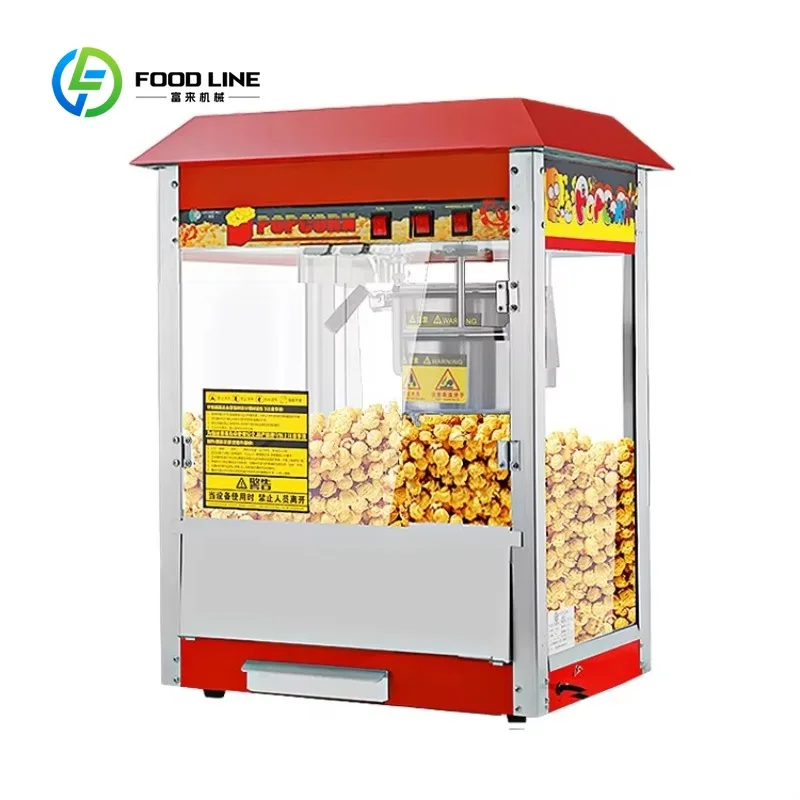 Multicolor Automatic Popcorn Machine New Condition for Bakery and Restaurant Use for Serving Corn and Wheat-Based Products