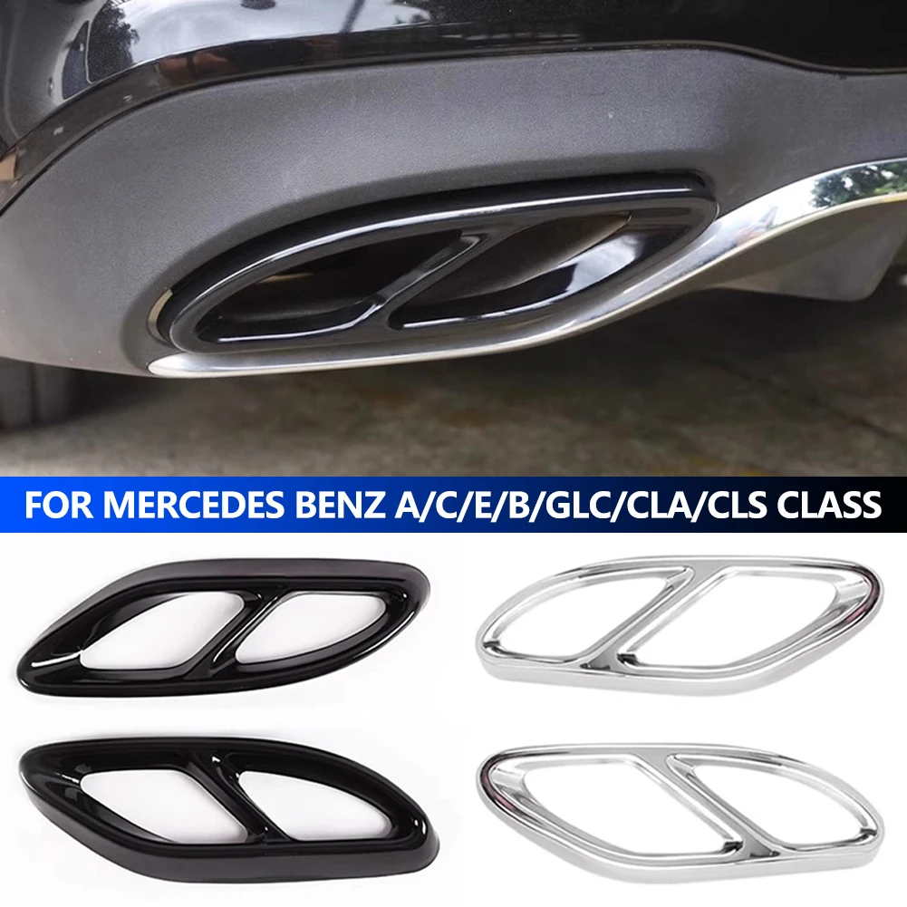 

Накладка на выхлопную трубу из нержавеющей стали для Mercedes-Benz A, B, C, E, GLA, GLC, GLE, GLS, CLS-класса