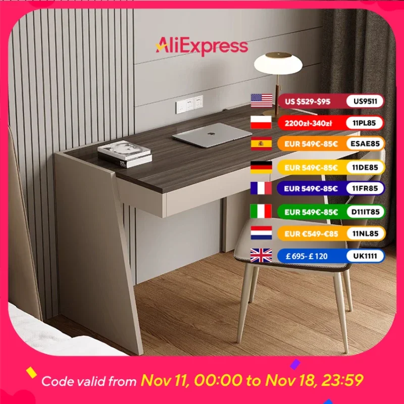 

Дизайнерские современные деревянные офисные столы Ящики для хранения Письменные стоячие домашние компьютерные столы Игровой кабинет Scrivania Офисная мебель