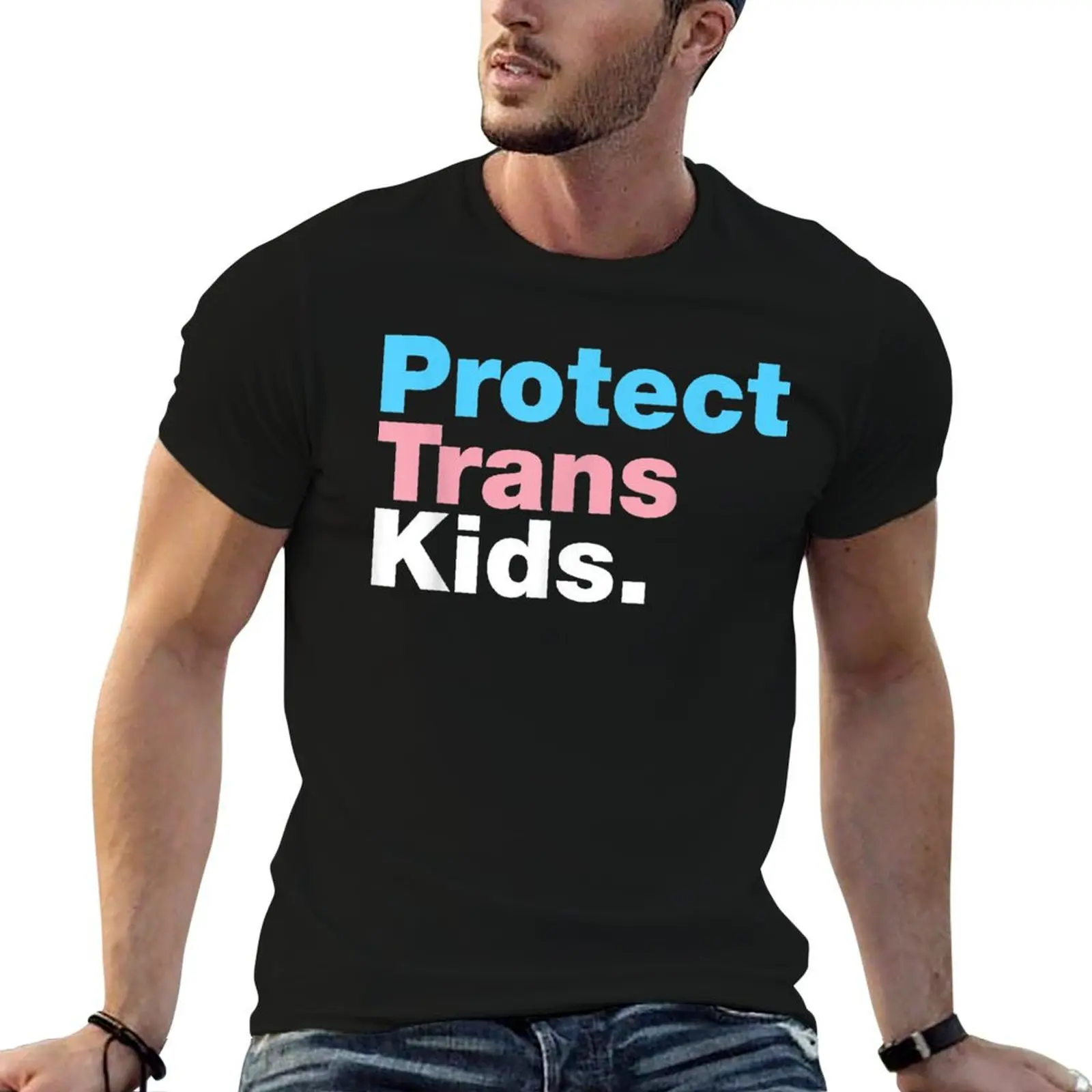 

LGBT Protect Support, Trans t man cotton shirt Kid, LGBT Pride T-Shirt