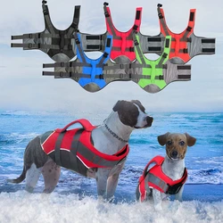 Summer Dog Life Jacket Reflective Adjustable Small Medium Large Dogs Swimwear Safety Vest Enhanced Buoyancy Pet Life Jacket