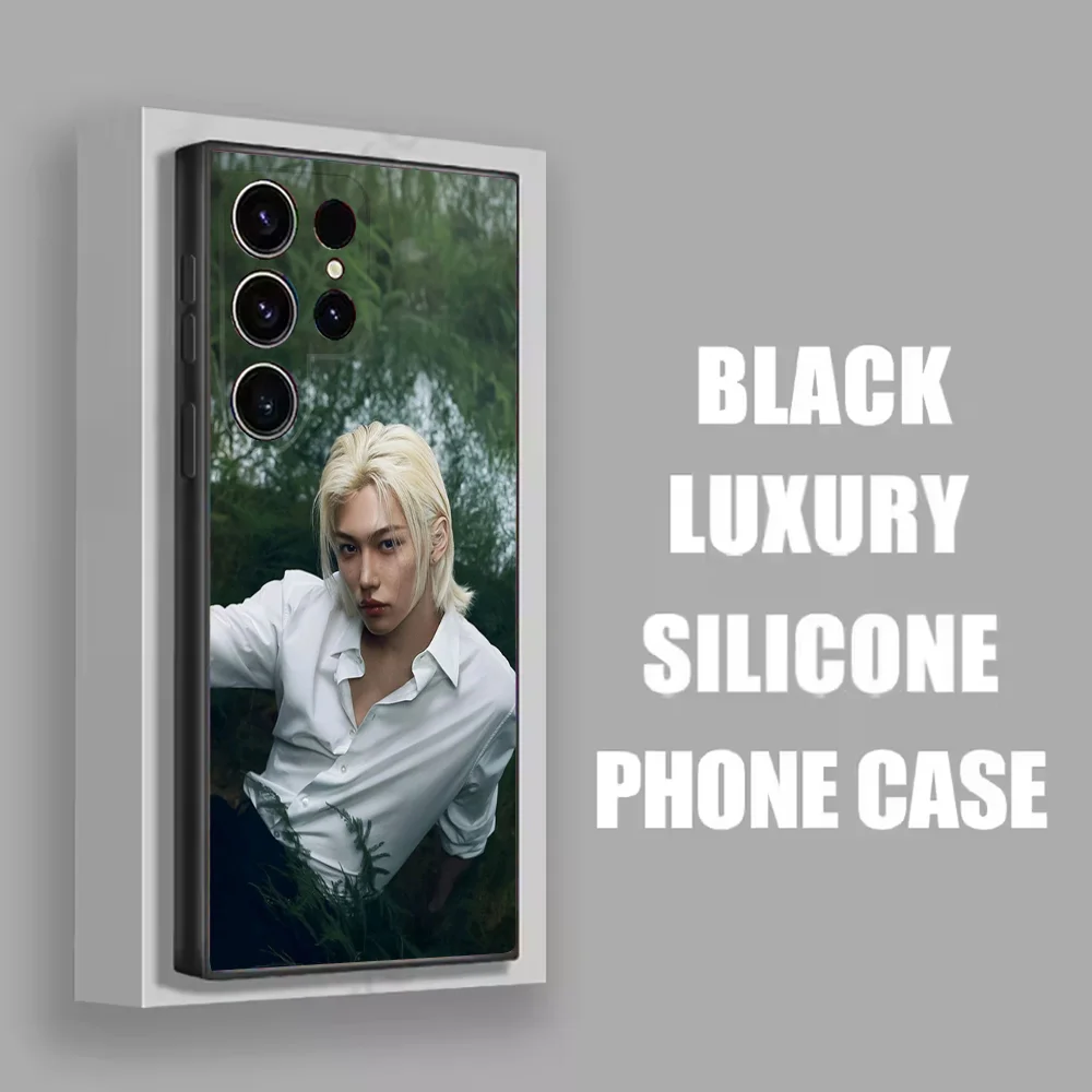 Kpop F-Felix L-Lee Phone Case For Samsung S25,S24,S21,S22,S23,S30,Ultra,S20,Plus,Fe,Lite,Note,10 Black Soft Shell