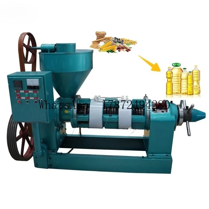 Small  Screw Oil Press/Peanut Oil Pressing Equipment Machine De Fabrication D'huile D'arachide Pressée a Froid