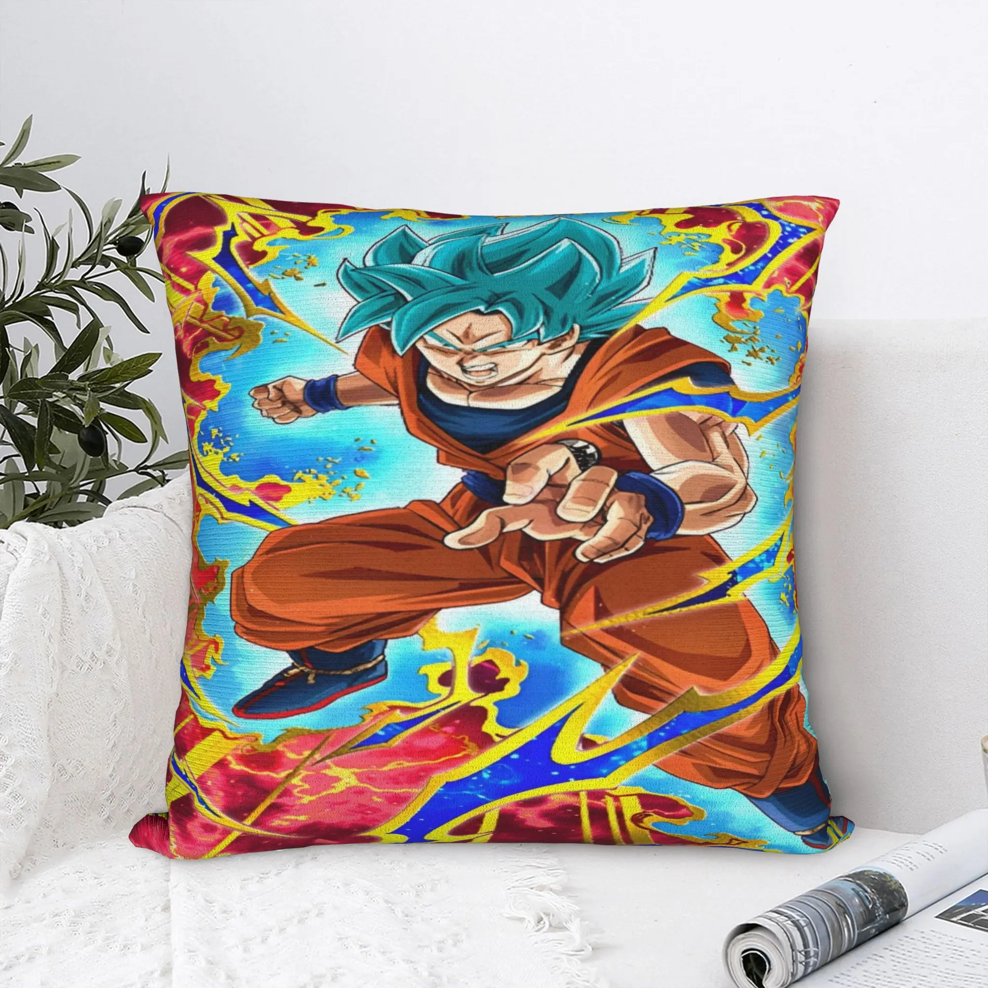 Anime D-Dragons B-Balls  Pillow Case  Graphic Pillow Cover For Living Room Sofa Kawaii Cushion Cover