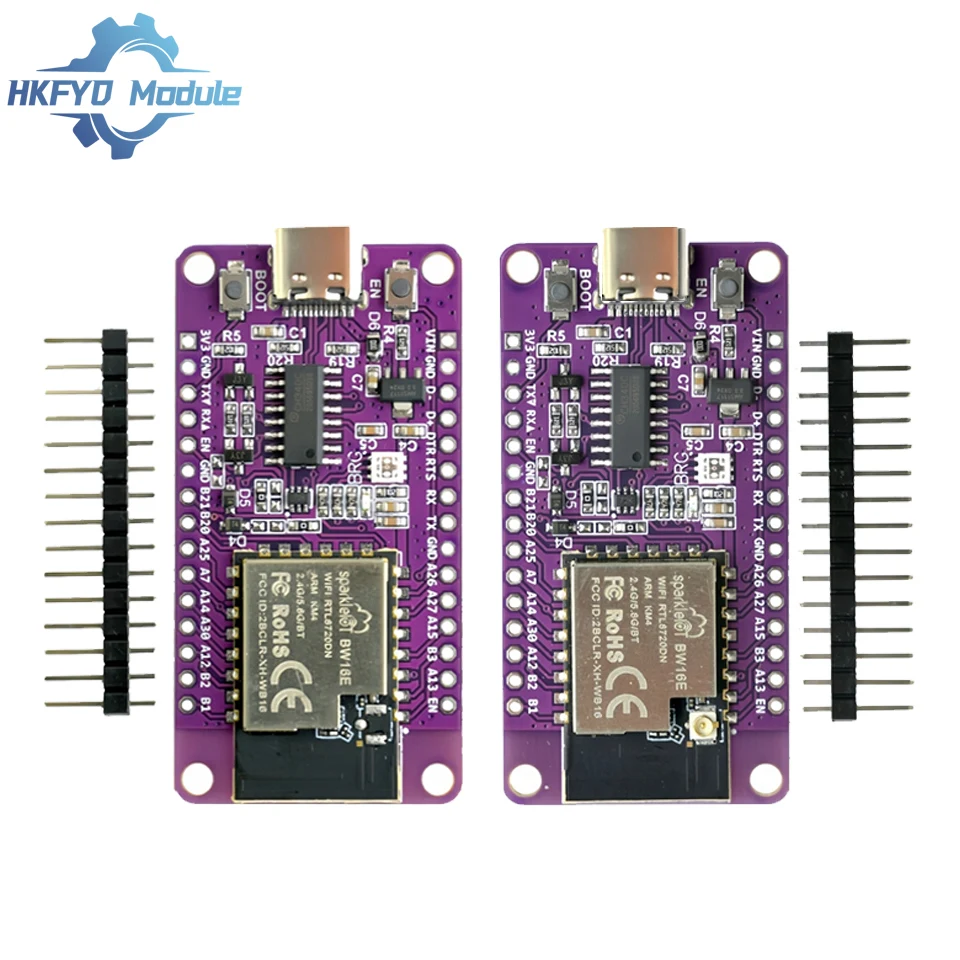 RTL8720DN Dual-band WiFi Bluetooth BLE Module NICEMCU BW16 Development Board Supports Arduino