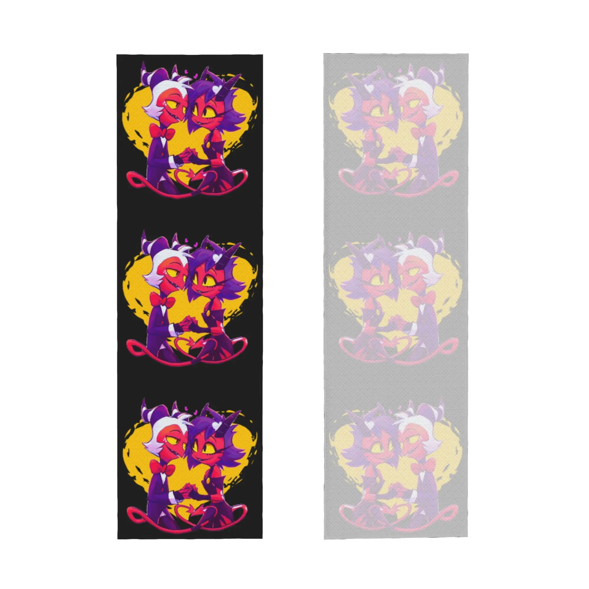 Anime Animated Movies Helluva Boss Millie And Moxxie Cold Exercise Towel Yoga Fitness Running Outdoor Activities Camping Towels