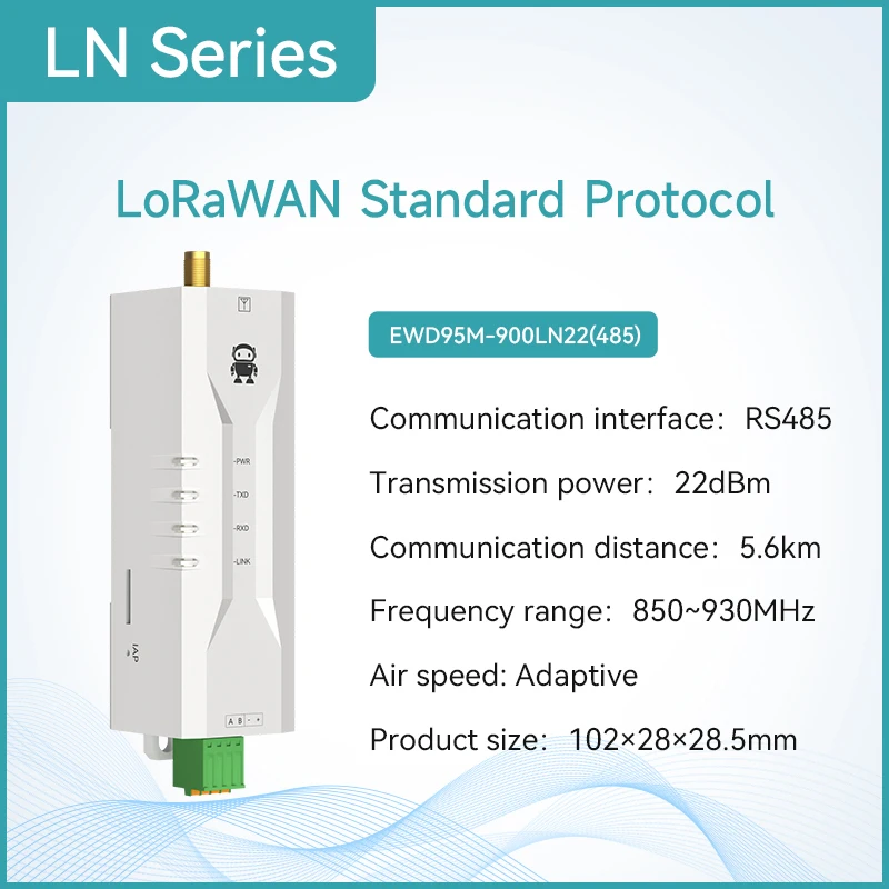 433/868/915M LORAWAN Node Mni Digital Radio Lora Mesh CDSENET EWD95M LN/NW RS485 RS232 22dbm Long Distance Low Power