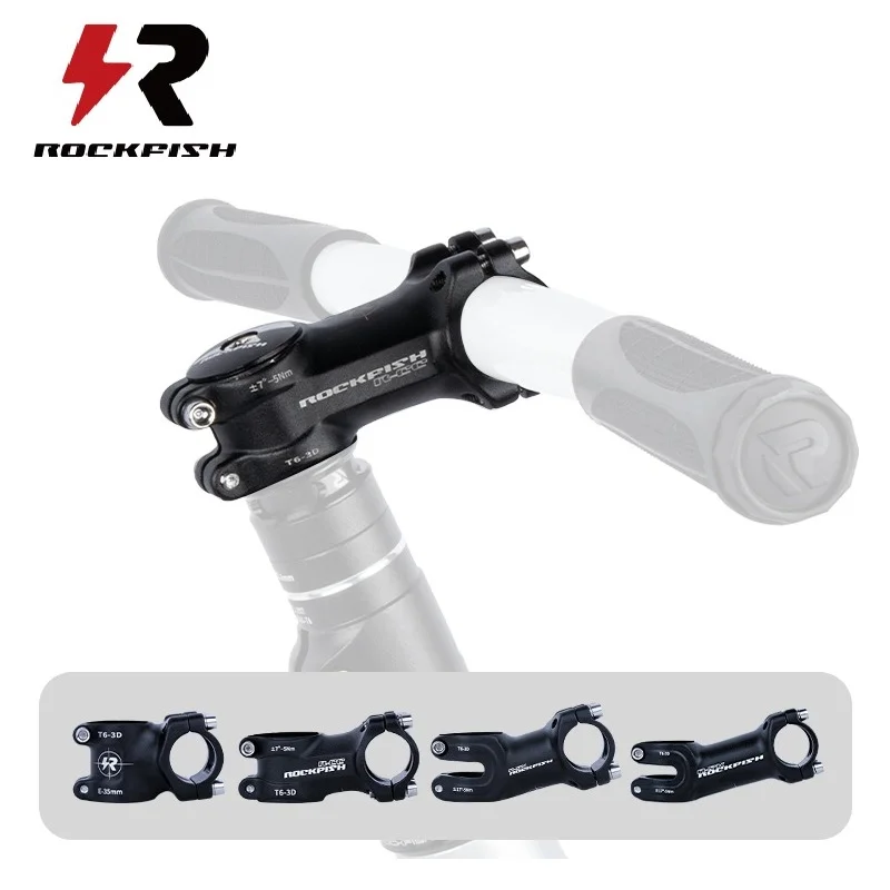 Rockfish Kid's Balance Bike Handle Stem 35/50/60/80mm CNC Process Running Bike Aheadset Stem for All Push Bike Handlebars