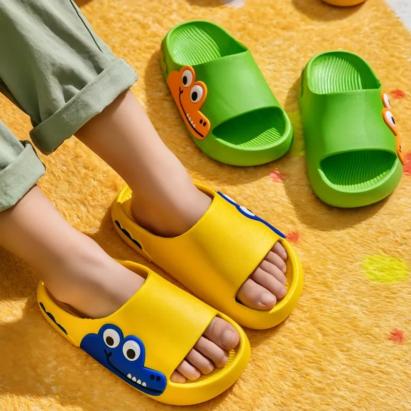 Children Home Slippers for Boys Girls Non-slip EVA Sole Kids Shoes Indoor Cartoon Flip Flops Soft Bottom Bathroom Slippers 슬리퍼