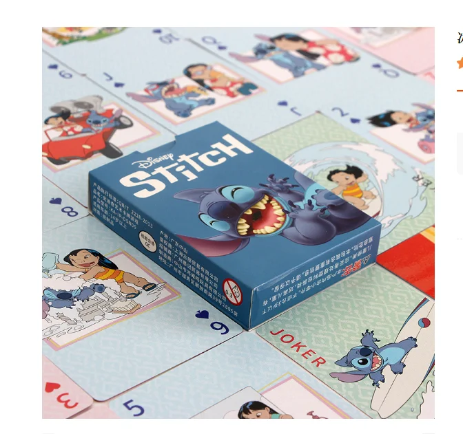 

new Disney Stitch Poker Lots-o'-Huggin' Bear Playing Cards Playing Cards Poker Indoor Family Entertainment Board Games