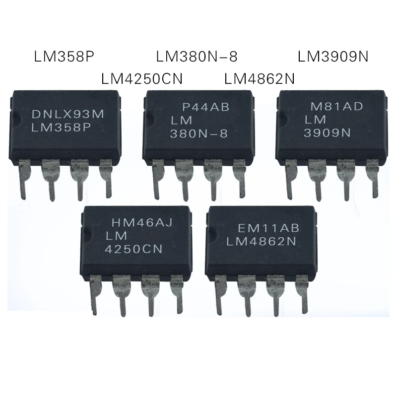 1PCS LM380N-8 LM358P LM3909N LM4250CN LM4862N