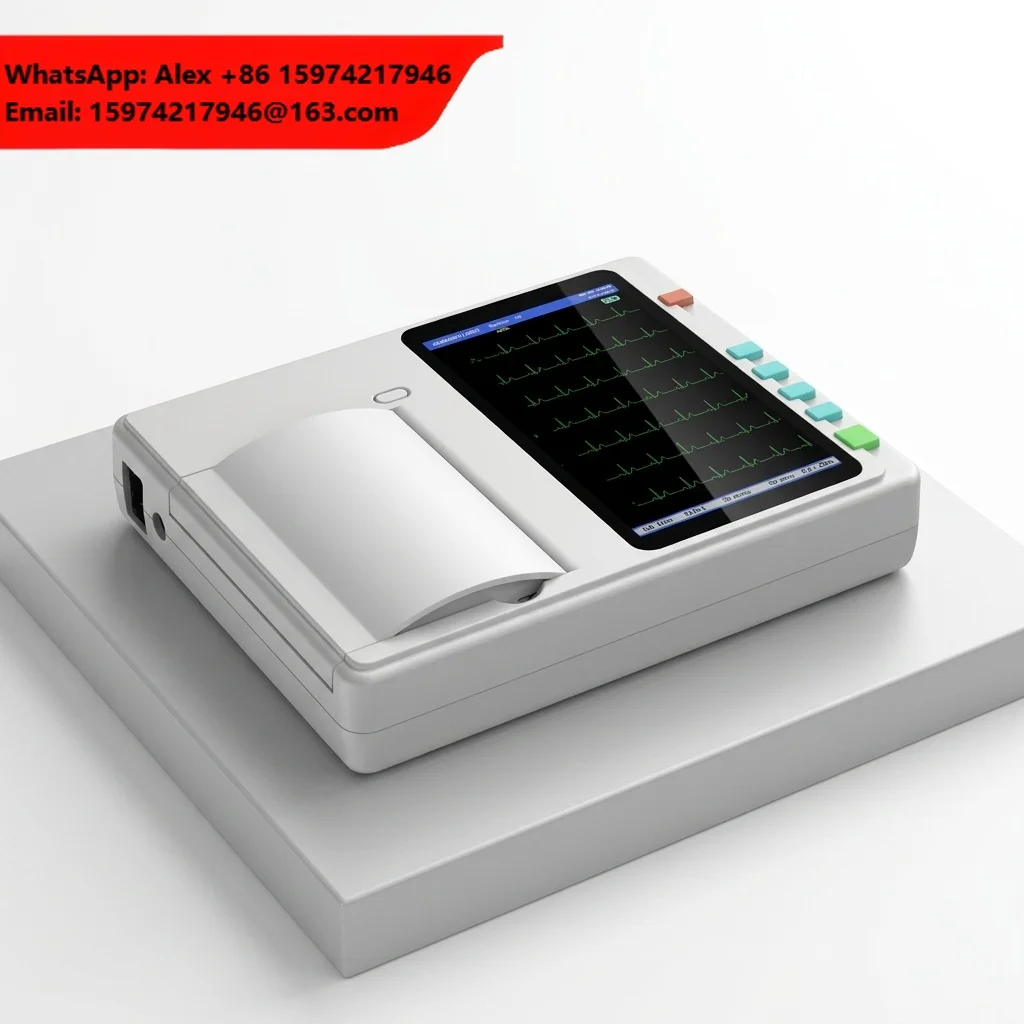 Portable Electronic Handheld ECG Machine 12 Lead 3 Channel Veterinary Monitoring Device For Heart Machine JZ-TEC301