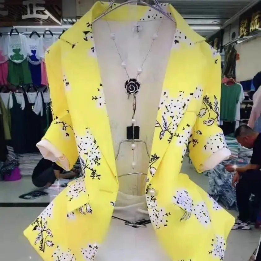 2024 Spring/Summer Small Suit Set Korean Version Slim Fit Suit Coat Pants Women's Temperament Casual Thin Set Women's