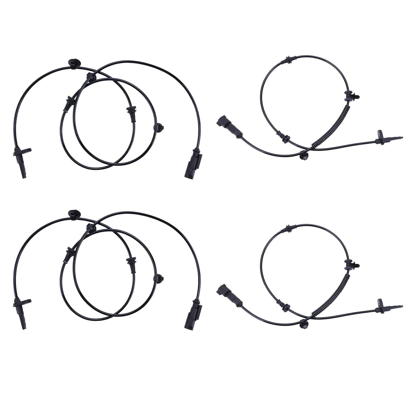 

4Pcs ABS Sensor Wheel Speed Sensors Front/Rear Compatible for Ford Explorer 2013-2019 Replaces DA8Z2C190B DA8Z2C204A