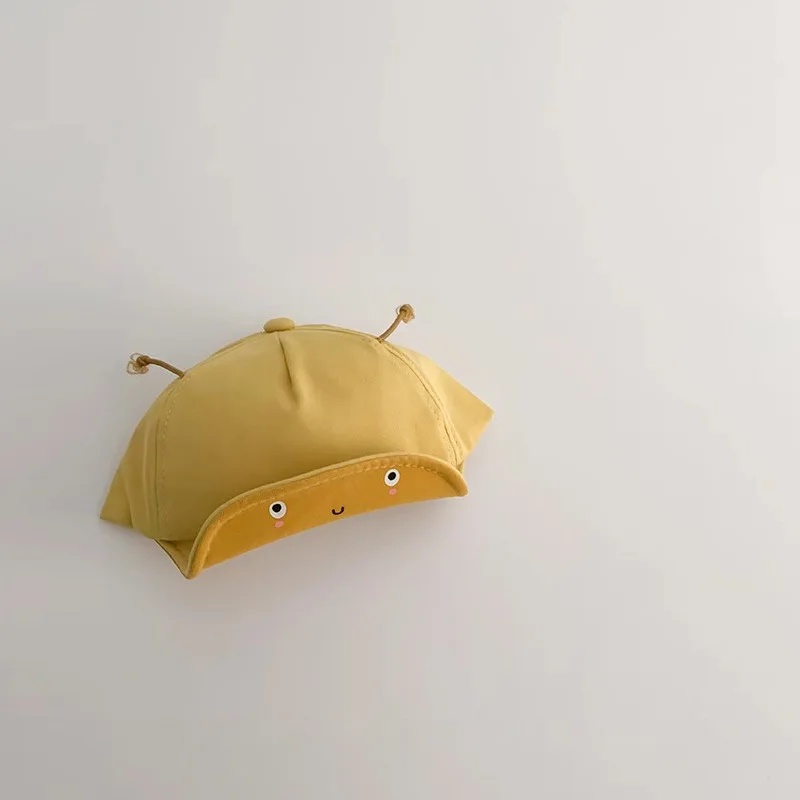 2-16Months Baby Duck Tongue Hat Cute Cartoon Infant Peaked Cap Toddler Soft Brim Sun Protection Baseball Hat Kids Outdoor Visors image 6