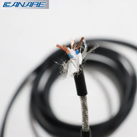 CANARE L-4E6S 오디오 신호 케이블, 4 코어, 23AWG 기타 마이크, RCA 로터스 트위스트 페어 쉴드 라인, 유연한 코드, 5 m