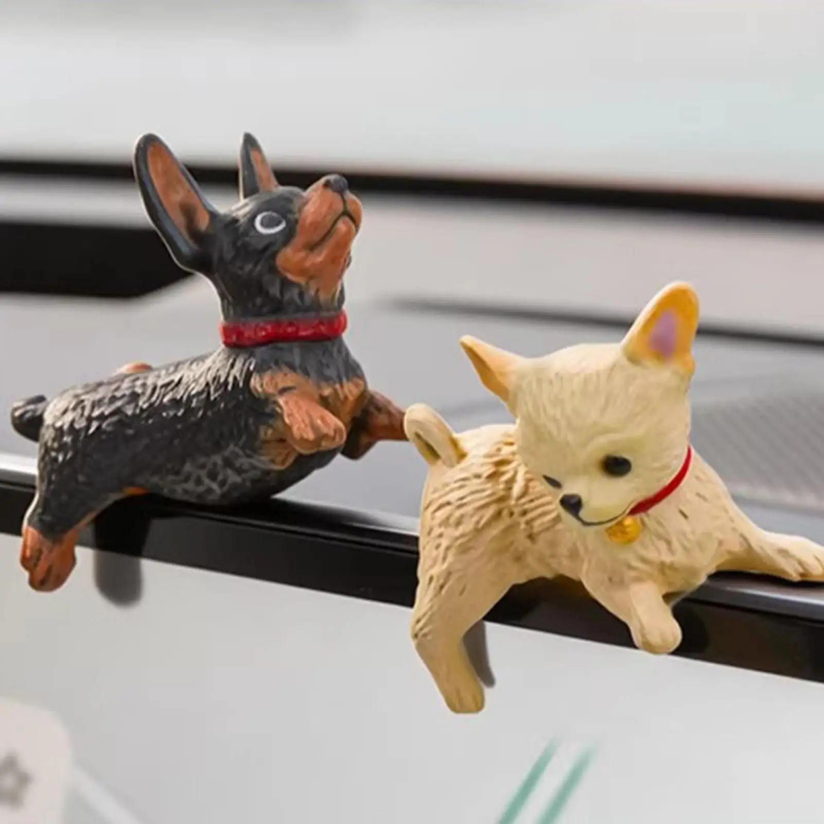 Dashboard Accessories PVC Decorative Dog Figure Dashboard Dog Figures For Car For Automotive Trailer RV Sedan Pickup Tractor
