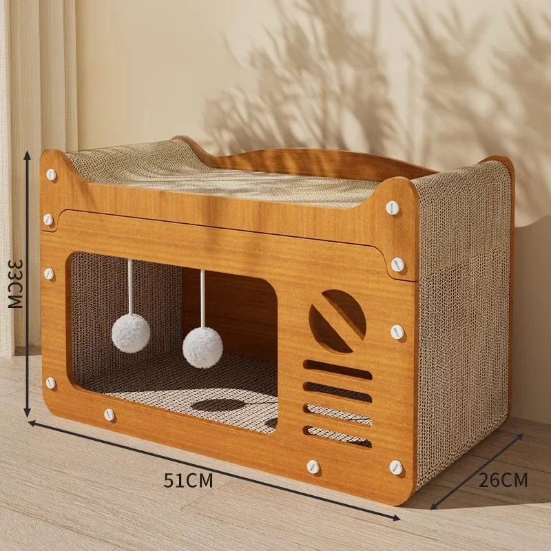 

Доска для царапин, износостойкая прочная доска с когтями, товары для домашних животных, гнездо, всесезонный универсальный дом, диван, игрушка для кошек с защитой от царапин, Bl50cs