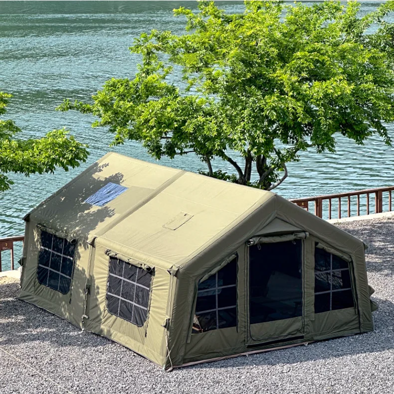 17.2 Luxury Inflatable Screen House Tent with Stove Hole