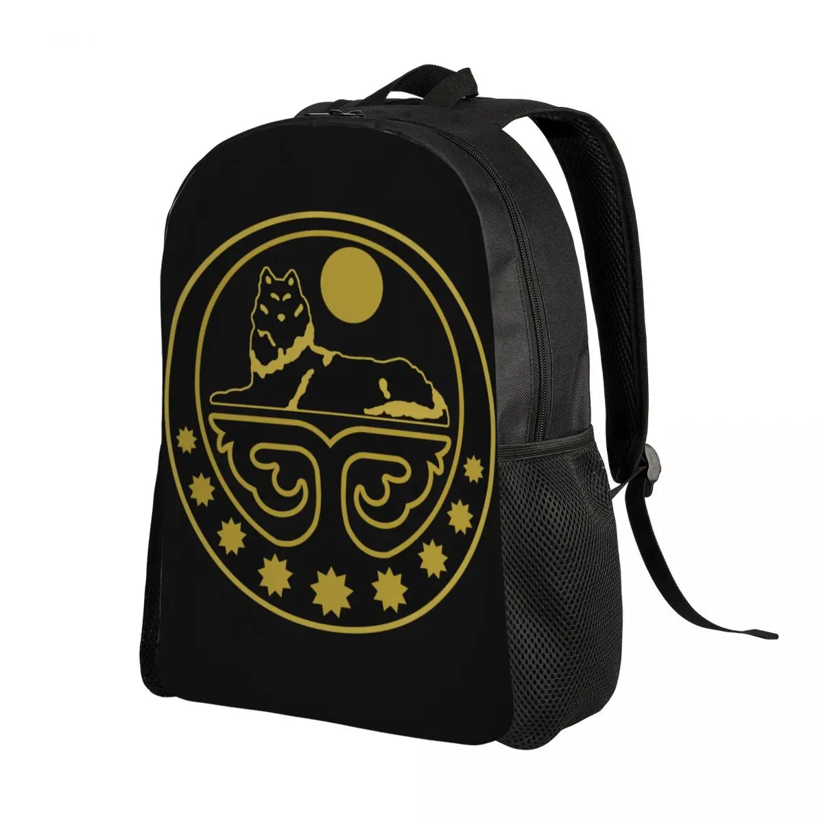 Custom 3D Printing Chechen Coat Of Arms Backpack  Chechnya College School Travel Bags Women Men Bookbag Fits 15 Inch Laptop