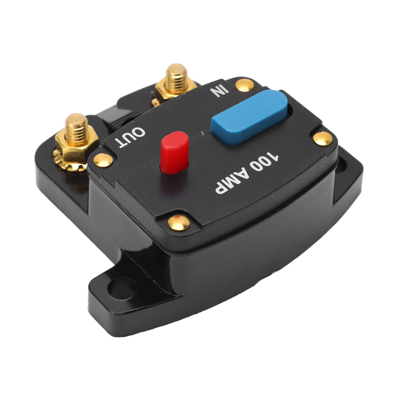 Car Audio Circuit Breaker Manual Reset Fuse Inline Inverter Holder for Car Audio Stereo System Boat Trucks Buses