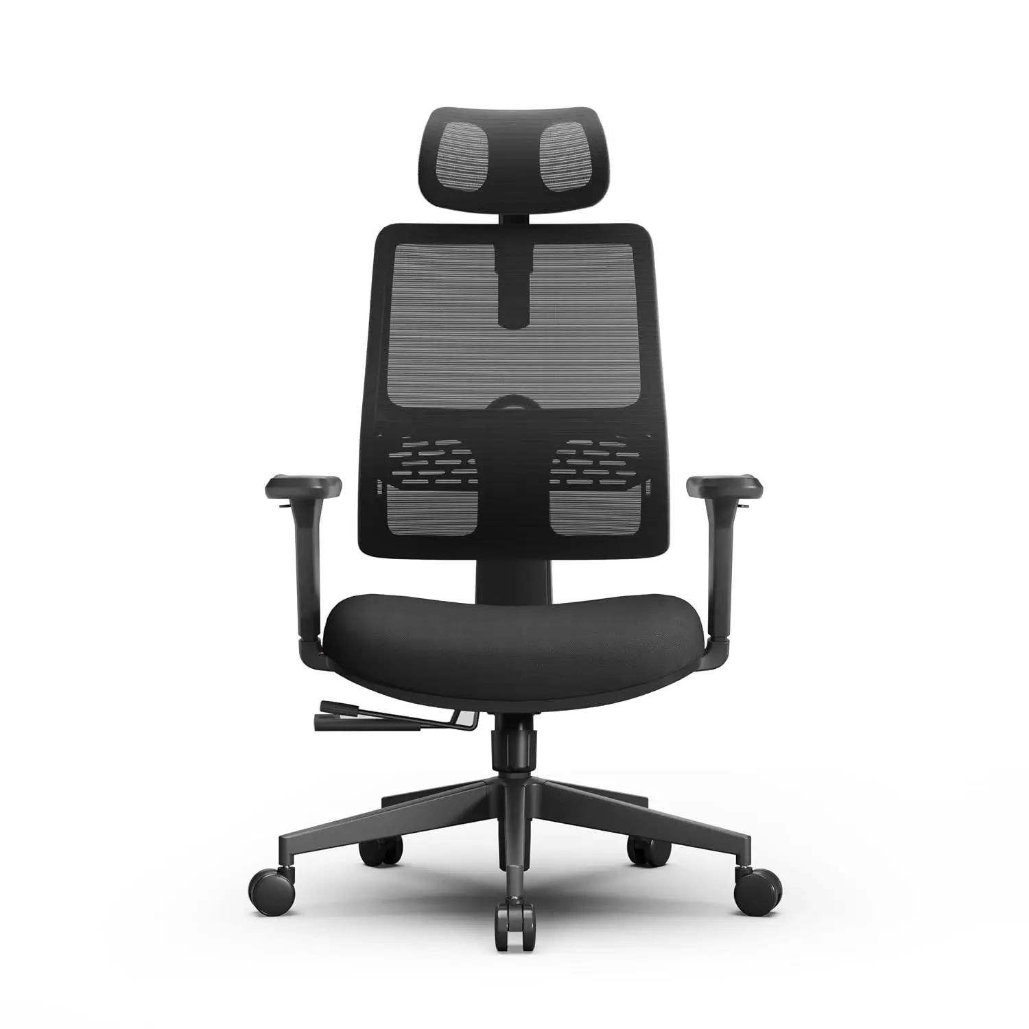 Ergonomic Office Chair High Back with Adaptive Lumbar Support Adjustable Headrest Seat Depth 96°-126° Tilt Armrest, Customized