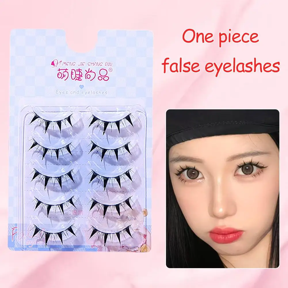 Sztuczne rzęsy w stylu koreańskim DIY, ultracienkie rzęsy manga, rzęsy codzienne, rzęsy idol, naturalne kępki, narzędzie do makijażu Y9F0