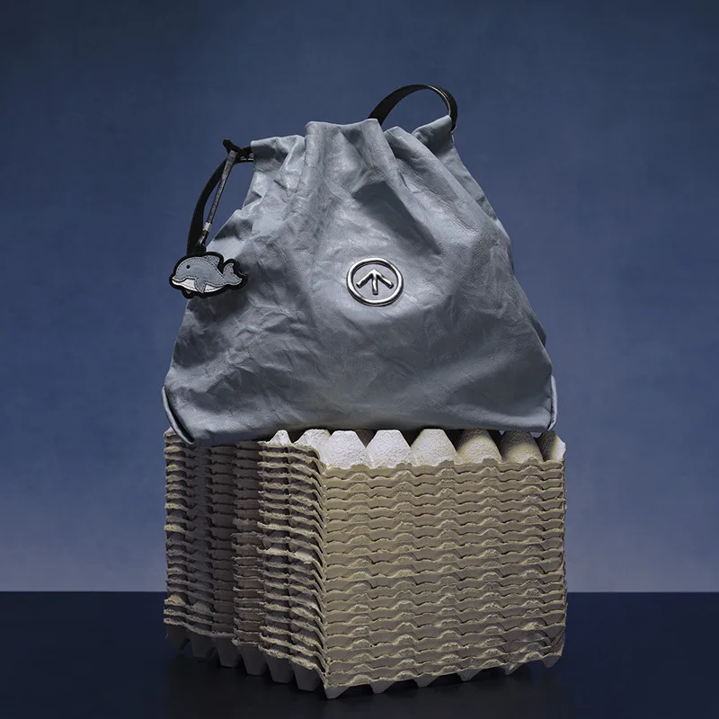 GROTTO Fashion 2025 New Genuine Leather Medium-Sized Garbage Bag Single-Shoulder Crossbody Bag Light Luxury