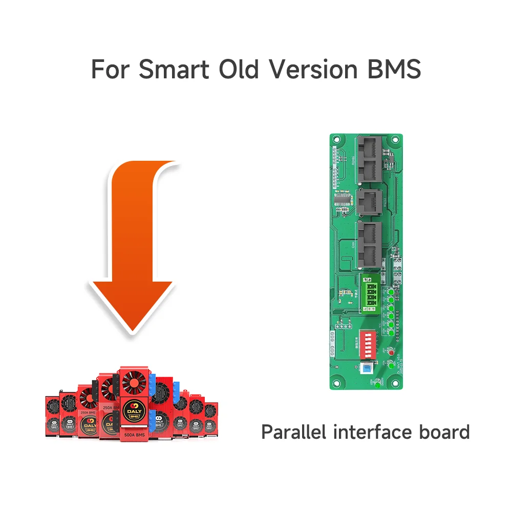 Daly Smart BMS Lifepo4 Li-Ion Zubehör 3s-24s 30A-500A 4s 8s 16s Touch Control Bildschirm LCD Display und CAN BUS UND LIGHT BOARD