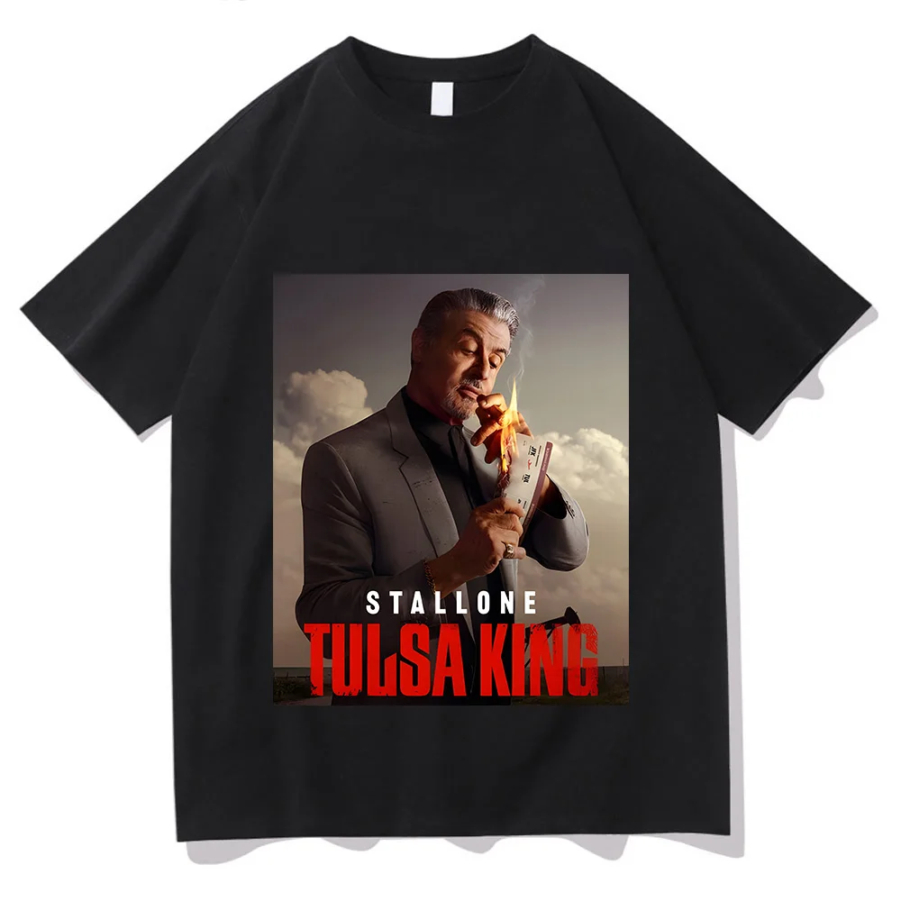 Tulsa King T-shirt Graphic Printing Vintage High Quality Tee-shirt Short Sleeve Cotton Fashion Tshirt Camisetas O-neck Clothing