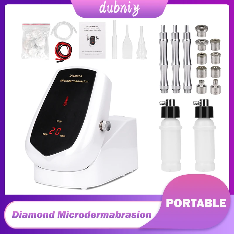 Portable Hydra Crystal Skin Peeling Microdermabrasion Peel Machine Diamond Microdermabrasion Machine For Salon Profesional