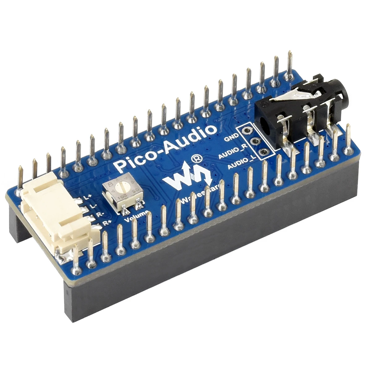 Waveshare Pico-Audio,Audio Expansion Module for Raspberry Pi Pico, Concurrently Headphone / Speaker Output